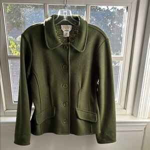 Pendleton Olive Green Women's Pea Coat